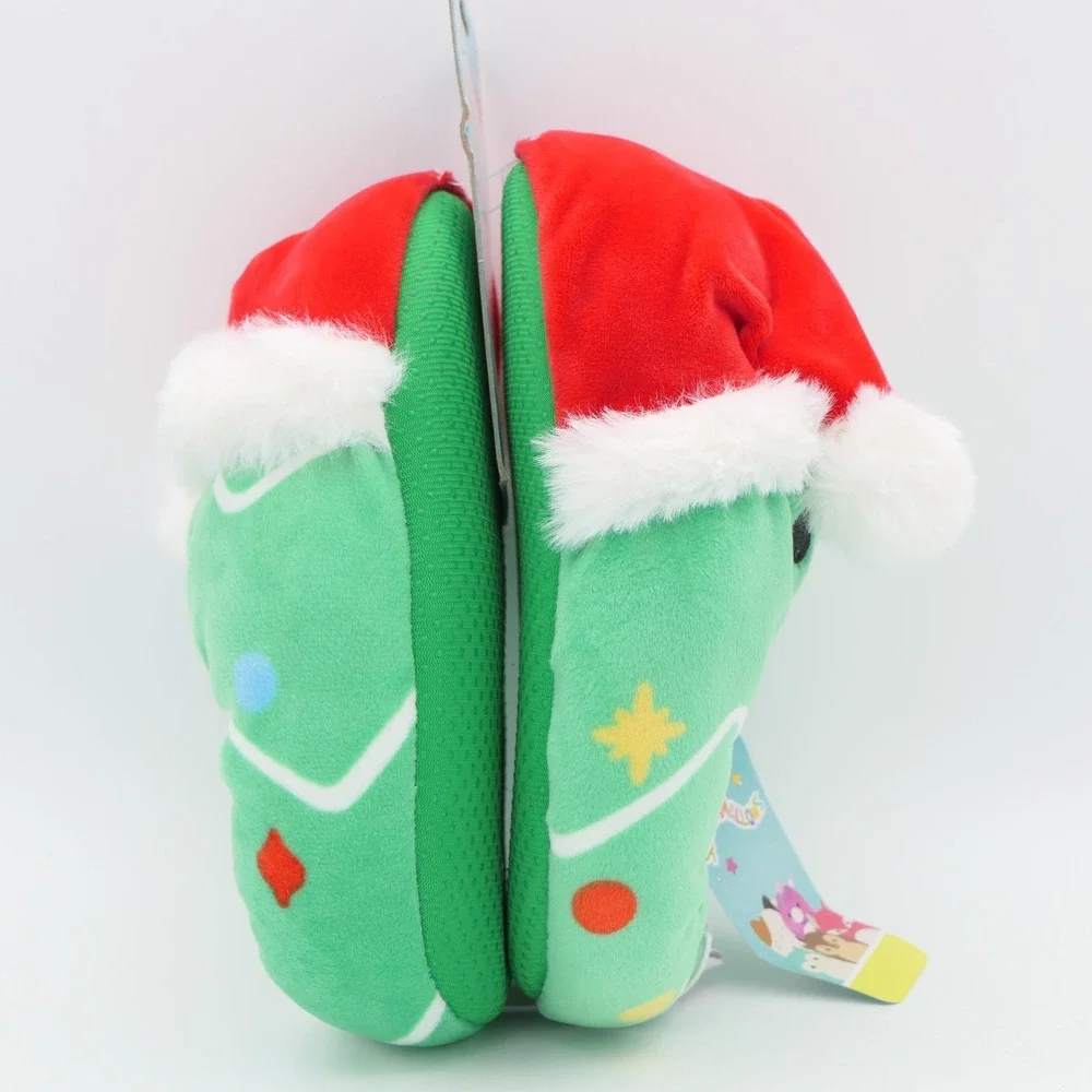 Original Squishmallows Carol The Christmas Tree Size 11-12 Youth Kids Slippers